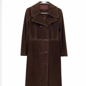Dark brown SUEDE COAT